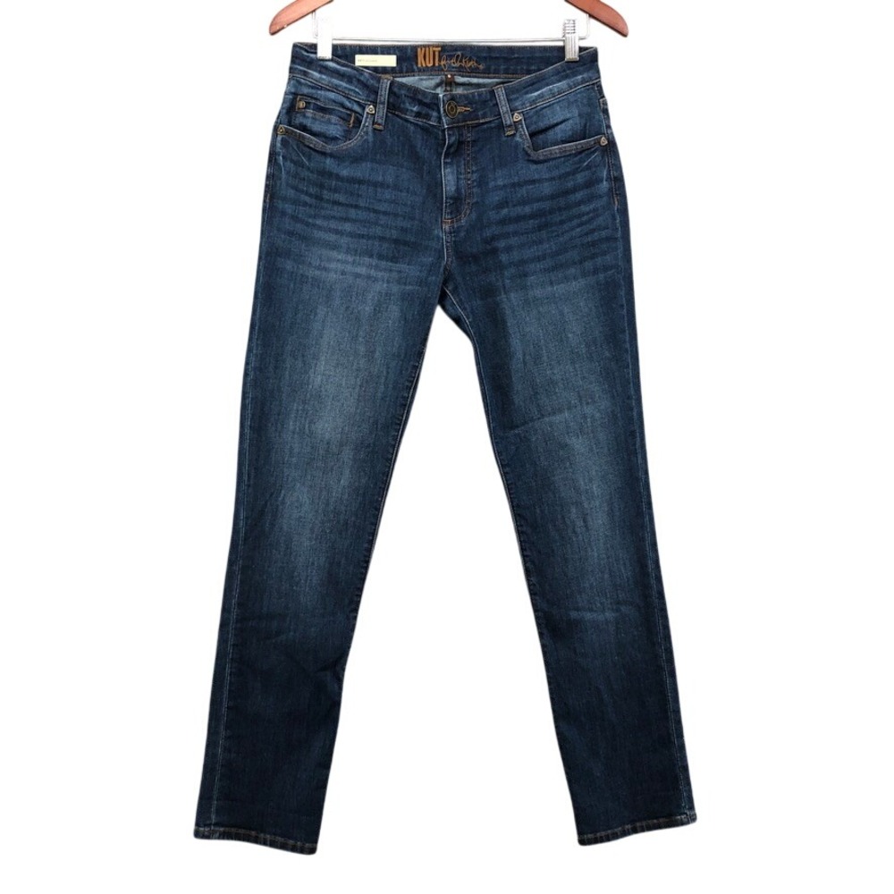 Kut from the Kloth Katy Boyfriend Jeans Womens‎ 6 Blue Dark Wash Stretch Denim